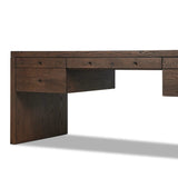 An executive-sized desk of rich brown oak offers generous surface and storage space, while a flip top keeps cords out of sight. Invisible wireless charging for Android and Apple products.Collection: Hamilto Amethyst Home provides interior design, new home construction design consulting, vintage area rugs, and lighting in the Los Angeles metro area.