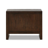 Straight planks of solid umber oak and veneer encase this spacious dresser for an understated modern look. Deep wood grain adds natural character. Invisible wireless charging for Android and Apple products.Collection: Hamilto Amethyst Home provides interior design, new home construction design consulting, vintage area rugs, and lighting in the Charlotte metro area.