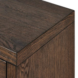 Straight planks of solid umber oak and veneer encase this spacious dresser for an understated modern look. Deep wood grain adds natural character. Invisible wireless charging for Android and Apple products.Collection: Hamilto Amethyst Home provides interior design, new home construction design consulting, vintage area rugs, and lighting in the Salt Lake City metro area.