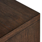 Straight planks of solid umber oak and veneer encase this spacious dresser for an understated modern look. Deep wood grain adds natural character. Invisible wireless charging for Android and Apple products.Collection: Hamilto Amethyst Home provides interior design, new home construction design consulting, vintage area rugs, and lighting in the Scottsdale metro area.