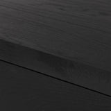 Featuring Warby Worn Black Oak Nightstand by Four Hands at Amethyst Home. Solid acacia shapes a streamlined box-style nightstand, with lap joint corners for a detail-driven touch. Finished with smooth, push-latch drawer glides.Collection: BennettColors: Worn Black Oak ,Worn Black VeneerMaterials: Solid Oak ,Thick Oak Veneer Weight: 94.8 lbs. Amethyst Home provides interior design, new home construction design consulting, vintage area rugs, and lighting in the Calabasas metro area.