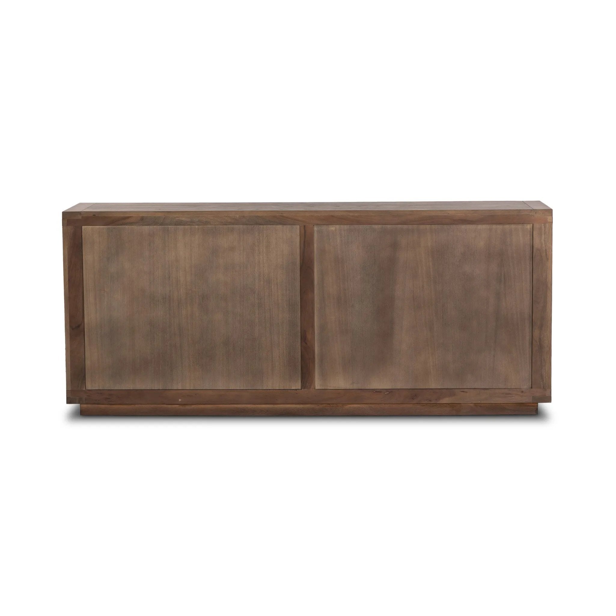 Worn oak shapes a streamlined box-style dresser, with lap joint corners for a detail-driven touch.Collection: Bennet Amethyst Home provides interior design, new home construction design consulting, vintage area rugs, and lighting in the San Diego metro area.
