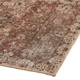 Handmade in Egypt, a textural jute-blend area rug is printed to mimic an authentic vintage rug design.Overall Dimensions30.00"w x 0.50"d x 114.00"hFull Details &amp; SpecificationsTear SheetCleaning Code : X (vacuum Or Light Brush, No Cleaning Products Amethyst Home provides interior design, new home construction design consulting, vintage area rugs, and lighting in the Newport Beach metro area.