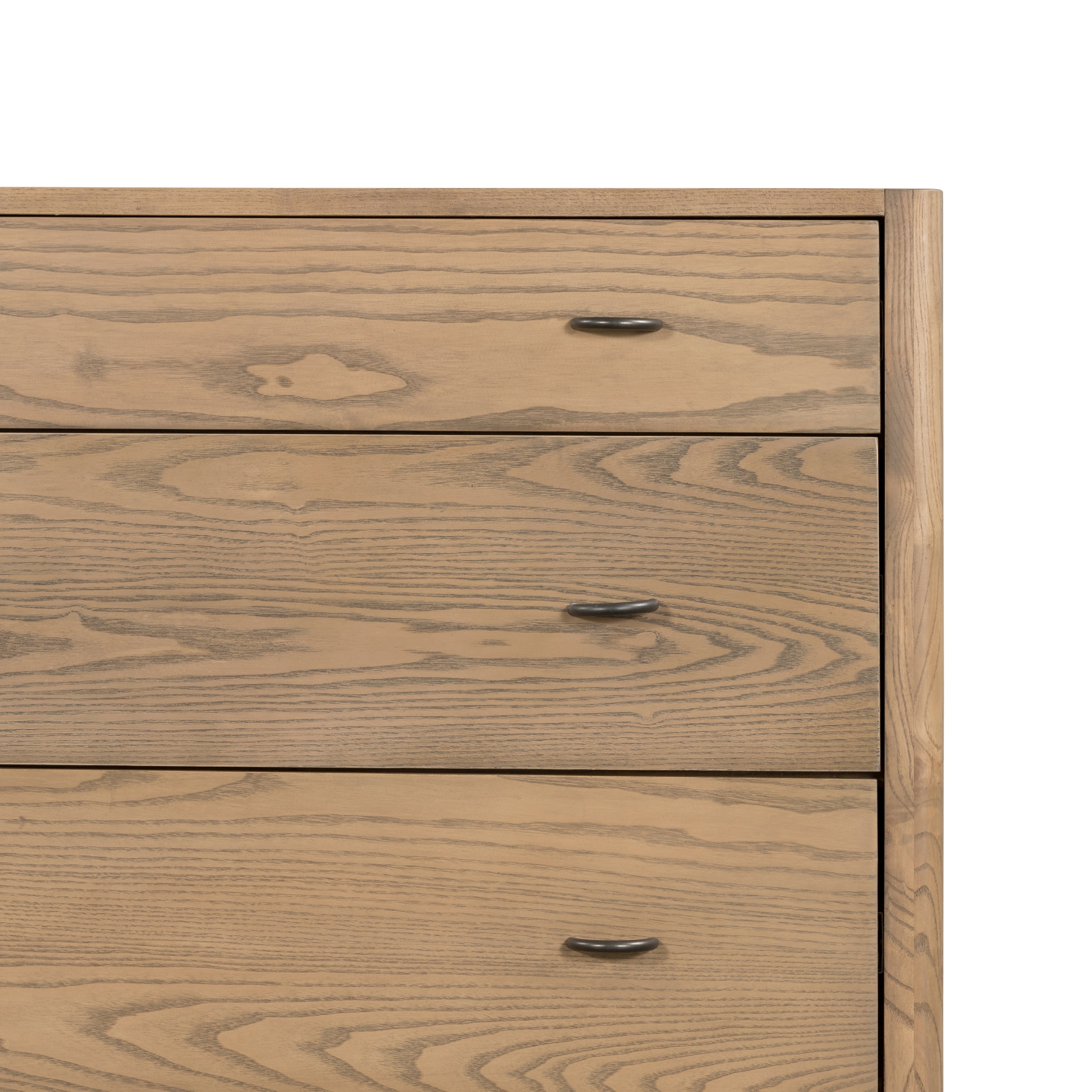 Simple yet refined, the Zuma Dune Ash 6 Drawer Dresser is a danish design-influenced dresser that is made from solid ash, with iron hardware finished in sleek gunmetal. Amethyst Home provides interior design services, furniture, rugs, and lighting in the Omaha metro area.