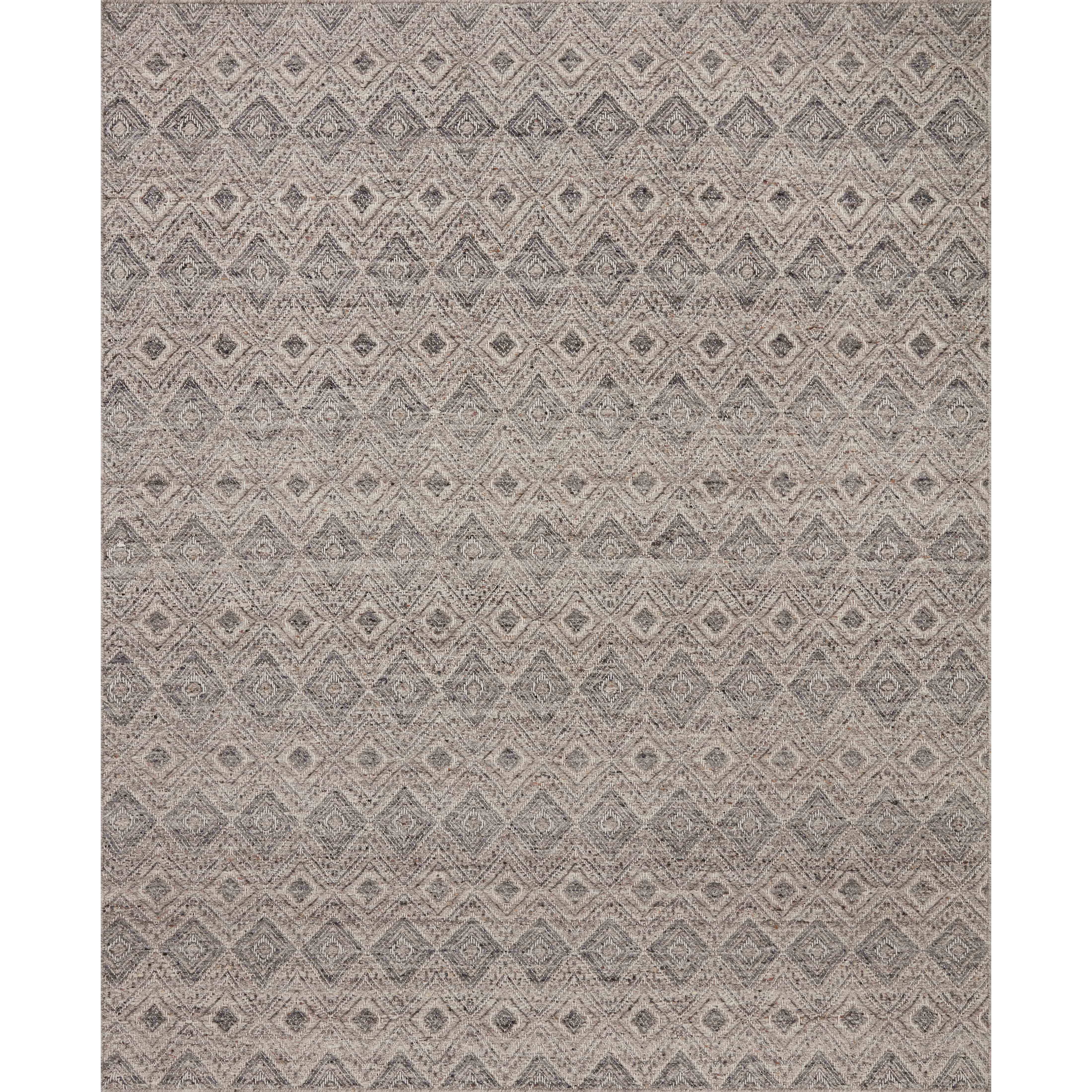 The Raven Taupe / Grey Rug is intricately handwoven with delicate, fine yarns that amplify the rug's layered and dimensional geometric design. While the rug itself is thick and sturdy, the colors and patterns have a casual lightness that can work in many spaces, from busy living rooms to serene bedrooms. Amethyst Home provides interior design, new construction, custom furniture, and area rugs in the Portland metro area.