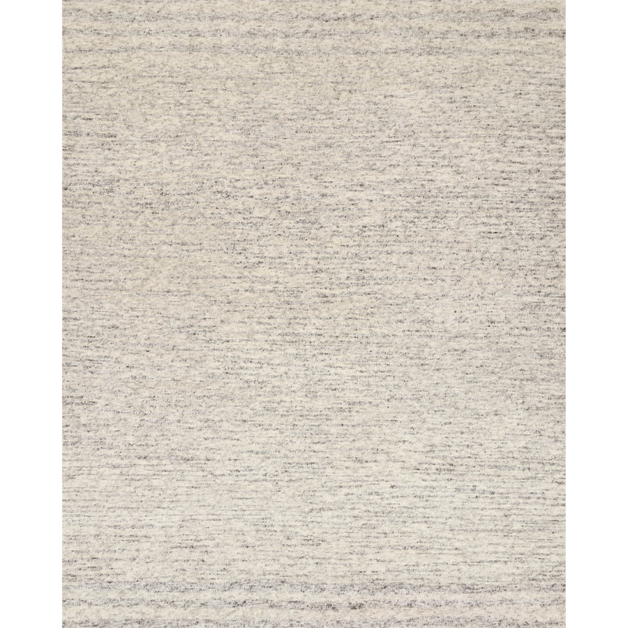Halcyon White/Grey Rug - Amethyst Home Hand-knotted of 100% wool pile, the Halcyon Collection is crafted with variegated yarns composed in a staccato rhythm for a sophisticated appeal.