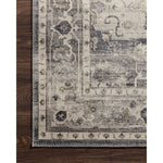 Featuring Hathaway Steel/Ivory Rug by Loloi at Amethyst Home. Featuring soft motifs in a carefully curated color palate of grey, black, ivory and hints of blue, the Hathaway Steel / Ivory area rug captures the essence of one-of-a-kind vintage or antique area rug at an attractive price.
This rug is ideal for high traffic areas due to the rug's power-loo.  Amethyst Home provides interior design, new home construction design consulting, vintage area rugs, and lighting in the Newport Beach metro area.
