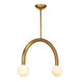 We love the unique, symmetrical shape of this Happy Pendant Small by Regina Andrews. This adds a modern yet playful lighting to any kitchen, living room, or other area needing extra lighting. 