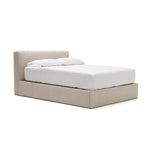 The modern Hayden Bed by Verellen is sturdy and comfy. This cozy bed features:  platform style bed – accommodates mattress only sits on glides available slipcovered or upholstered double needle stitch detail not available with boxspring Available in twin, full, queen, king, and California king.