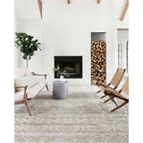 Both timeless and modern, the Idris Granite/Sand area rug from Loloi is hand-knotted in colors of granite, grey, and ivory. The tonal series features an elevated texture, accentuating the detailed pattern. The Idris Granite/Sand rug, also known as ID-01 Granite/Sand, is hand-knotted of 70% Viscose and 30% Wool.
