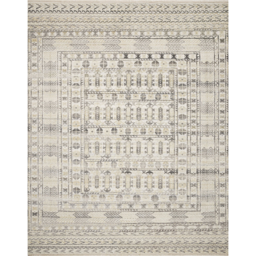 Idris Ivory/Taupe Hand-Knotted Rug