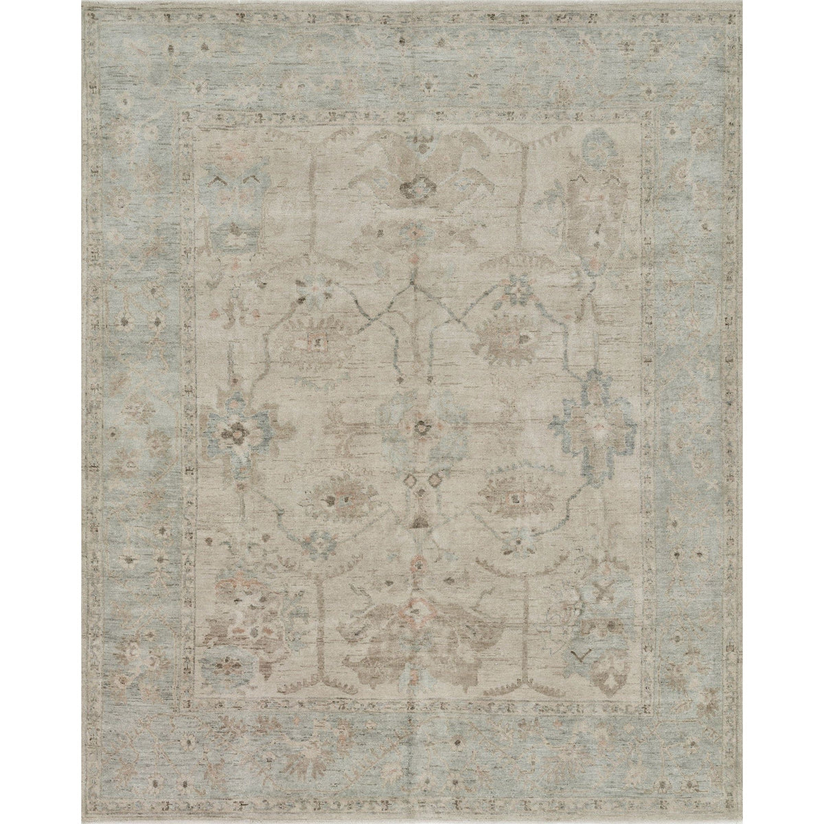 Vivienne Stone/Mist Hand-Knotted Rug