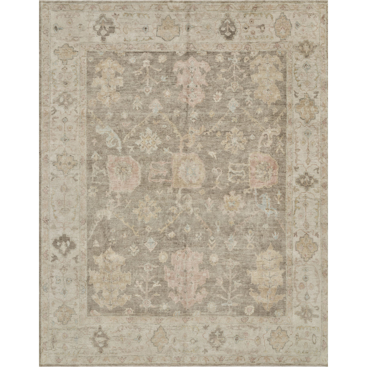 Vivienne Moss Gray / Stone Hand-Knotted Rug
