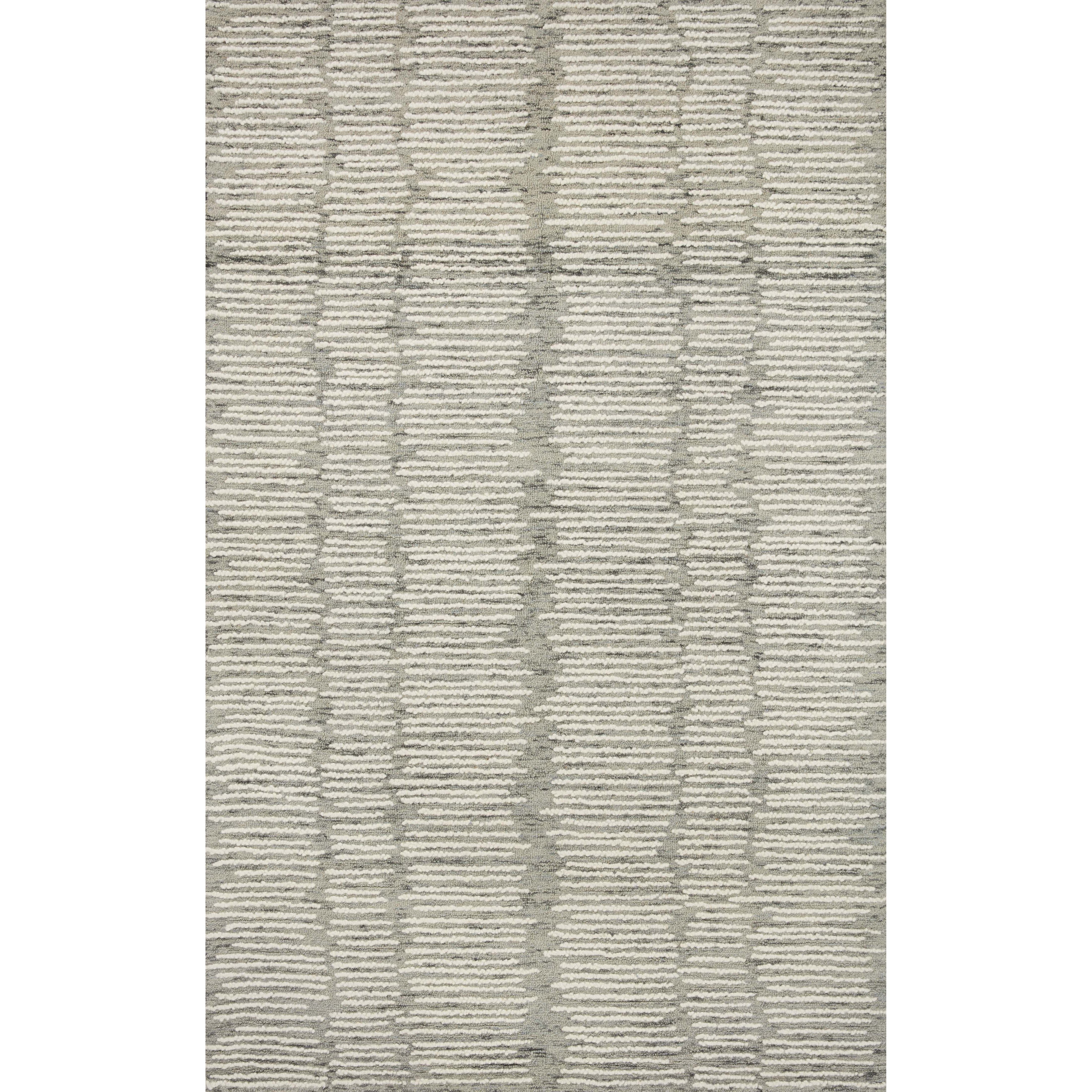 Hand-crafted with a combination of thick and fine yarns, the Tallulah Stone / Ivory Rug area rug creates dynamic dimension in living rooms, bedrooms, and more. The thicker yarns define the abstract, linear design, giving the rug a distinct high-low texture and sense of movement. Tallulah's soft, neutral palettes have a depth of tone inspired by watercolor pigmentation. Amethyst Home provides interior design, new construction, custom furniture, and area rugs in the Miami metro area.