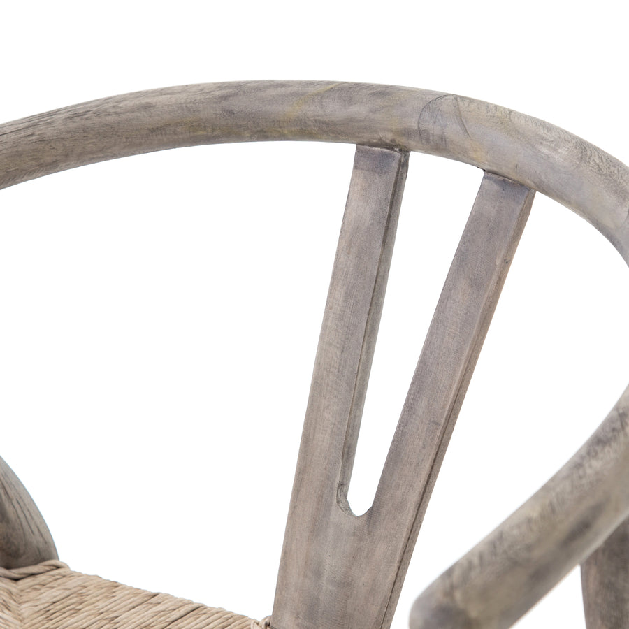 Muestra Dining Chair - Weathered Teak Grey - Amethyst Home
