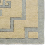 The hand-knotted Cyprus collection showcases a modern representation of vintage Kars designs with clean-lined geometric details and fresh colorways. The blue, cream, gray, and caramel colored Nicosia design delights with a minimalistic medallion pattern and multiple borders. Low pile and naturally stain resistant fibers allow for easy care and cleanup. Amethyst Home provides interior design, new construction, custom furniture, and area rugs in the Kansas City metro area.