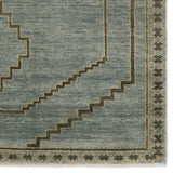 The hand-knotted Cyprus collection showcases a modern representation of vintage Kars designs with clean-lined geometric details and fresh colorways. The blue, gray and sage green Paphos design delights with a minimalistic medallion pattern and a similarly styled border. Low pile and naturally stain resistant fibers allow for easy care and cleanup. Amethyst Home provides interior design, new construction, custom furniture, and area rugs in the Charlotte metro area.