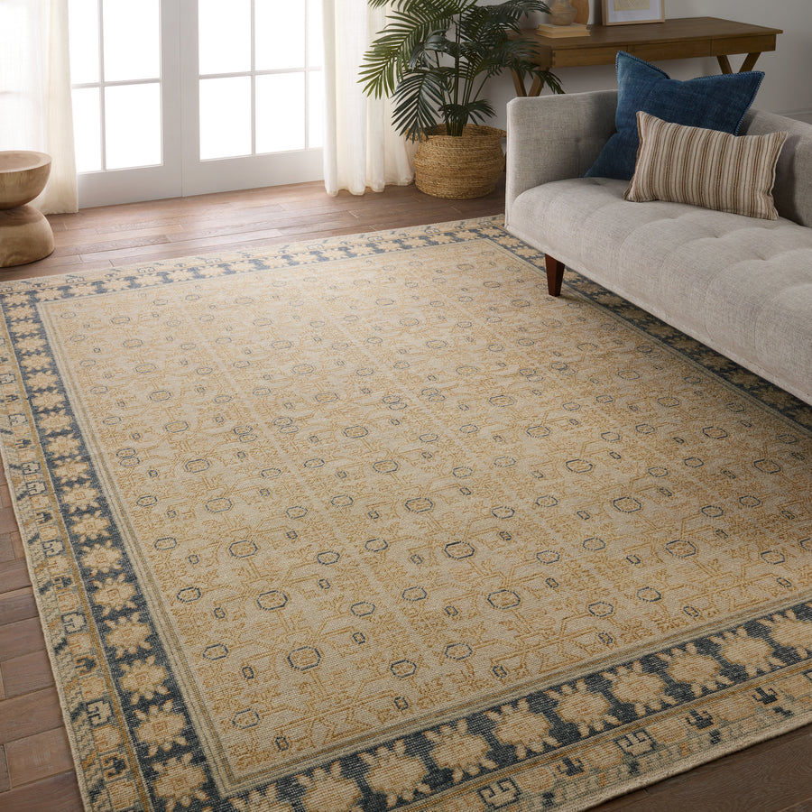 The Eden collection pairs fresh, vibrant colors with provincial Persian motifs for the perfect blend of new and time-honored. This hand-knotted wool rug features a hand-sheared quality that lends the design a perfectly vintage and a lovingly worn look. The earthy tones of the Merriman rug provide an inviting and grounding accent to any heavily trafficked and well-lived rooms in the home. Amethyst Home provides interior design, new construction, custom furniture, and area rugs in the Austin metro area.