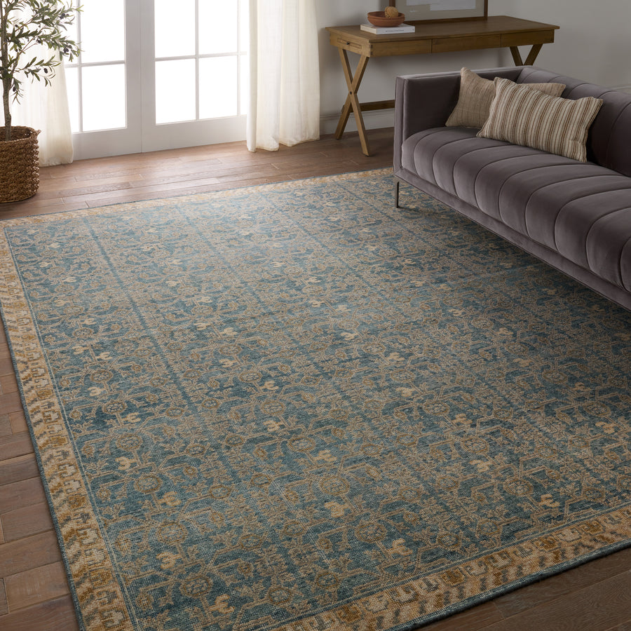 The Eden collection pairs fresh, vibrant colors with provincial Persian motifs for the perfect blend of new and time-honored. This hand-knotted wool rug features a hand-sheared quality that lends the design a perfectly vintage and a lovingly worn look. The earthy tones of the Merriman rug provide an inviting and grounding accent to any heavily trafficked and well-lived rooms in the home. Amethyst Home provides interior design, new construction, custom furniture, and area rugs in the Park City metro area.