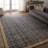 The Eden collection pairs fresh, vibrant colors with provincial Persian motifs for the perfect blend of new and time-honored. This hand-knotted wool rug features a hand-sheared quality that lends the design a perfectly vintage and a lovingly worn look. The earthy tones of the Merriman rug provide an inviting and grounding accent to any heavily trafficked and well-lived rooms in the home. Amethyst Home provides interior design, new construction, custom furniture, and area rugs in the Seattle metro area.