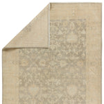 The Eloquent collection emanates traditional elegance, lending a soft and serene look to transitional homes. The Verity area rug features a faded Oushak design in muted beige, light gray, and tan tones. This hand-knotted wool and viscose rug grounds living spaces with a classic, earthy look. Amethyst Home provides interior design, new construction, custom furniture, and area rugs in the Calabasas metro area.