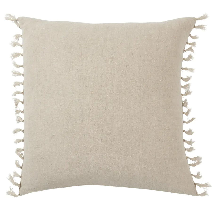 The Jemina Feather Gray Pillow boasts an assortment of relaxed linen designs with rustic-style knotted tassels lining the sides. The comfortable Majere throw pillow delights with an on-trend gray hue and subtle bohemian vibe that perfectly accents sofas, chairs, and beds alike. Amethyst Home provides interior design services, furniture, rugs, and lighting in the KansasCity metro area.