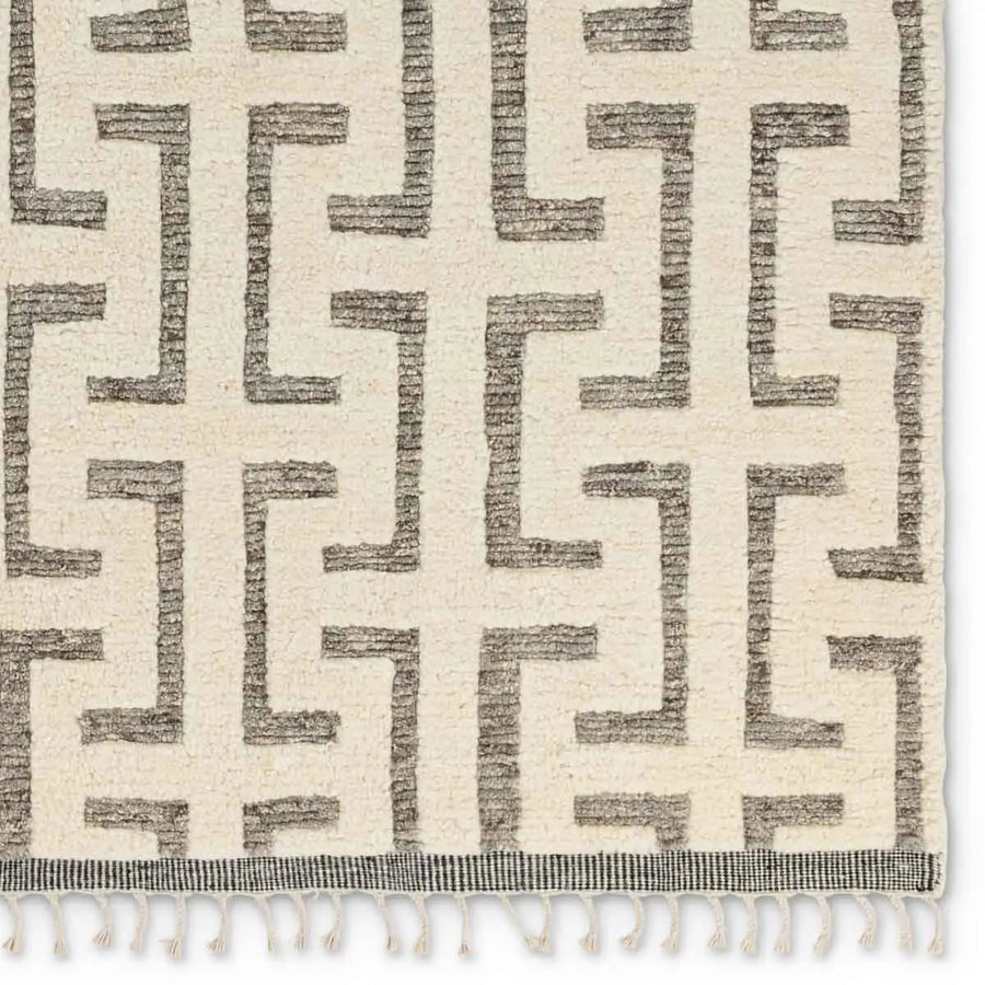 The Keoka Semra Rug boasts a fresh take on classic Afghani hand-knotted textiles. In rich, grounding tones of gray and ivory, the stylish contrast of the rug anchors room with bold yet neutral appeal. Amethyst Home provides interior design services, furniture, rugs, and lighting in the Omaha metro area.