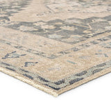 Distressed, vintage designs offer an elevated tone for the Lumal Collection. The Pasin rug features an updated traditional inspired medallion and multiple floral borders in tones of navy, light green, cream, gray, and tan. This machine washable rug is stain resistant and easy to clean, perfect for homes with children and pets. Amethyst Home provides interior design, new home construction design consulting, vintage area rugs, and lighting in the Des Moines metro area.