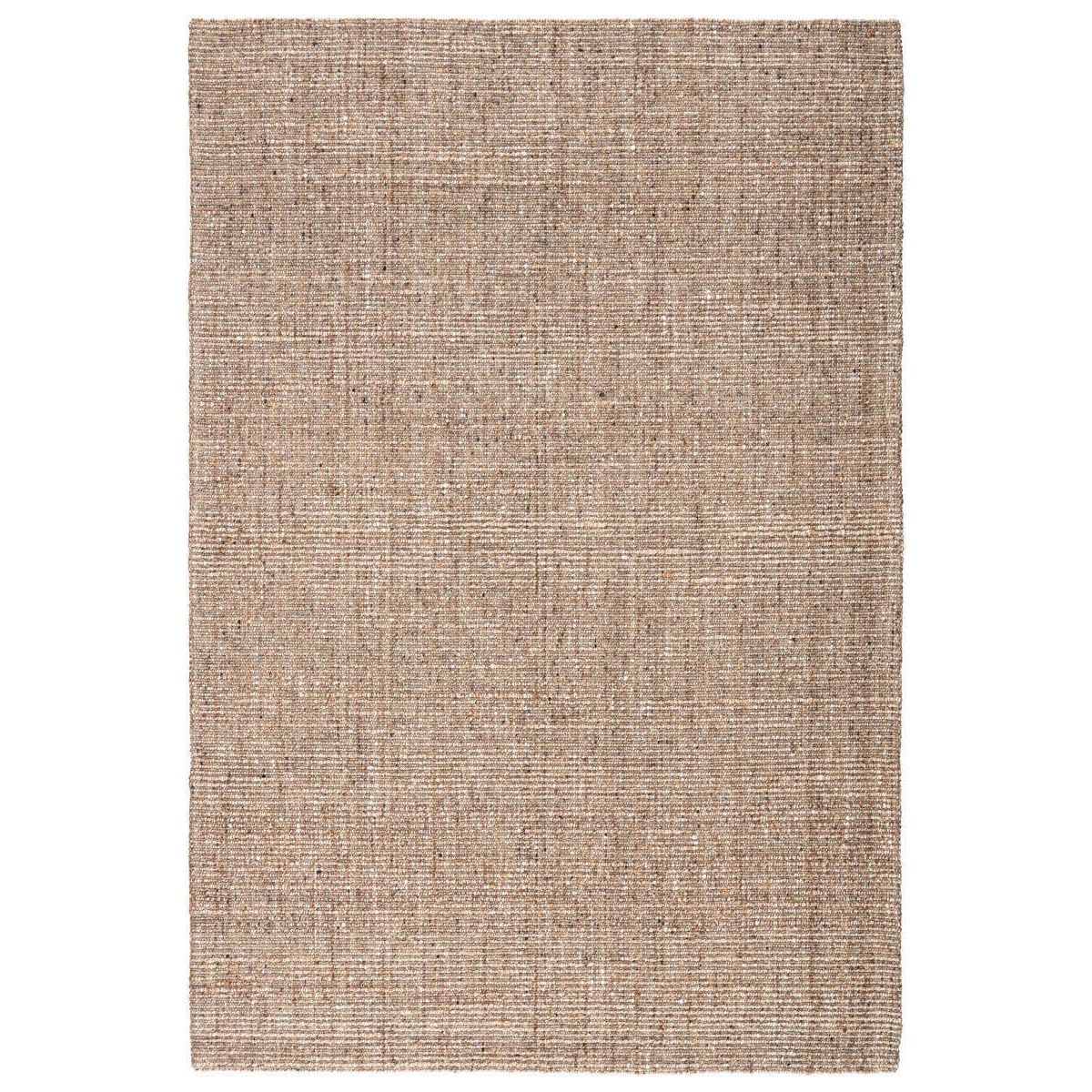 The Monterey Sutton Rug features luxury natural styles with a blend of grass fibers and soft yarns. Handwoven of jute, wool, polyester, and viscose, the sophisticated Sutton area rug boasts a versatile, heathered design. The effortless, clean look of this tan and black rug complements any modern space. Amethyst Home provides interior design services, furniture, rugs, and lighting in the Miami metro area.
