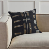 Handmade by weavers in Nagaland, India, the Nagaland Longkhum showcases the traditional loin-loom techniques of the indigenous tribes of the region. The artisan-made Longkhum throw pillow effortlessly combines heritage-rich tribal patterns with a versatile black, tan, and cream colorway for a stunning statement in any space. Amethyst Home provides interior design, new home construction design consulting, vintage area rugs, and lighting in the Los Angeles metro area.