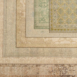 The Onessa collection marries traditional motifs with soft, subdued colorways for the perfect blend of fresh and time-honored style. These hand-knotted wool rugs feature a hand-sheared quality that lends the design a coveted vintage impression. The Elinor rug features a heavily distressed, medallion pattern in hues of brown, terracotta, muted gold, cream, and gray. Amethyst Home provides interior design, new construction, custom furniture, and area rugs in the Seattle metro area.