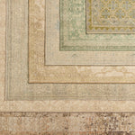 The Onessa collection marries traditional motifs with soft, subdued colorways for the perfect blend of fresh and time-honored style. These hand-knotted wool rugs feature a hand-sheared quality that lends the design a coveted vintage impression. The Tobias rug features a distressed, floral trellis pattern in hues of gold, tan, and taupe. Amethyst Home provides interior design, new construction, custom furniture, and area rugs in the Newport Beach metro area.