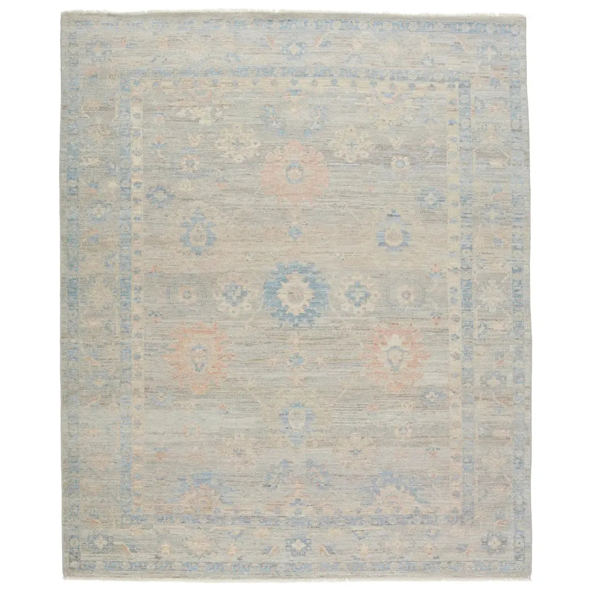The Orenda Kerensa Rug features heirloom-quality designs of muted and uniquely updated Old World patterns. The Kerensa area rug boasts a beautifully washed medallion motif with ornate and fine-lined details. Amethyst Home provides interior design services, furniture, rugs, and lighting in the Seattle metro area.