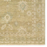 The Onessa Khalla marries traditional motifs with soft, subdued colorways for the perfect blend of fresh and time-honored style. These hand-knotted wool rugs feature a hand-sheared quality that lends the design a coveted vintage impression. The Challa rug features a floral, trellis pattern in cream and green with accents of taupe and brown. Amethyst Home provides interior design, new home construction design consulting, vintage area rugs, and lighting in the Washington metro area.