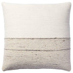 The handmade Idyllwild throw pillow is crafted with 100% wool for a durable and natural accent piece. This design features two parallel charcoal stripes paired with beige and cream with specs of gray and rust throughout.Indoor Pillow Amethyst Home provides interior design, new home construction design consulting, vintage area rugs, and lighting in the Austin metro area.