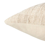 The handcrafted Novia pillow stuns with simple elegance. Full of texture yet soft to the touch, this cream and beige throw pillow suits any indoor space. The cotton, linen and viscose blend adds comfort while maintaining style.Indoor Pillow Amethyst Home provides interior design, new home construction design consulting, vintage area rugs, and lighting in the Alpharetta metro area.