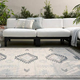 The Revelry collection marries global modernity with durable, performance fibers. The light and airy Winger area rug boasts a captivating geometric medallion in a stunning silver, black, cream, and taupe colorway. Amethyst Home provides interior design, new home construction design consulting, vintage area rugs, and lighting in the Calabasas metro area.