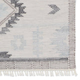 The Revelry collection marries global modernity with durable, performance fibers. The light and airy Winger area rug boasts a captivating geometric medallion in a stunning silver, black, cream, and taupe colorway. Amethyst Home provides interior design, new home construction design consulting, vintage area rugs, and lighting in the Monterey metro area.
