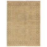 The Rhapsody collection features heirloom-quality designs of stunningly abrashed Old World patterns. The Folklore area rug boasts a beautifully washed medallion motif with a decorative border. The khaki tones are accented with cream and taupe hues for added depth and intrigue. This durable wool handknot anchors living spaces with a fresh take on vintage style. Amethyst Home provides interior design, new construction, custom furniture, and area rugs in the Nashville metro area.
