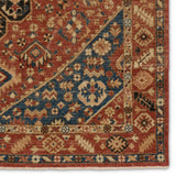 The Rhapsody collection features heirloom-quality designs of stunningly abrashed Old World patterns. The Lucius area rug boasts a beautifully washed center-medallion with a decorative border. The red tones are accented with blue, black, cream, orange, and brown hues for added depth and intrigue. This durable wool handknot anchors living spaces with a fresh take on vintage style. Amethyst Home provides interior design, new construction, custom furniture, and area rugs in the Salt Lake City metro area.