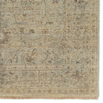 The Rhapsody collection features heirloom-quality designs of stunningly abrashed Old World patterns. The Tilda area rug boasts a beautifully washed floral motif with a decorative border. The green tones are accented with tan and gray hues for added depth and intrigue. This durable wool handknot anchors living spaces with a fresh take on vintage style. Amethyst Home provides interior design, new construction, custom furniture, and area rugs in the Austin metro area.