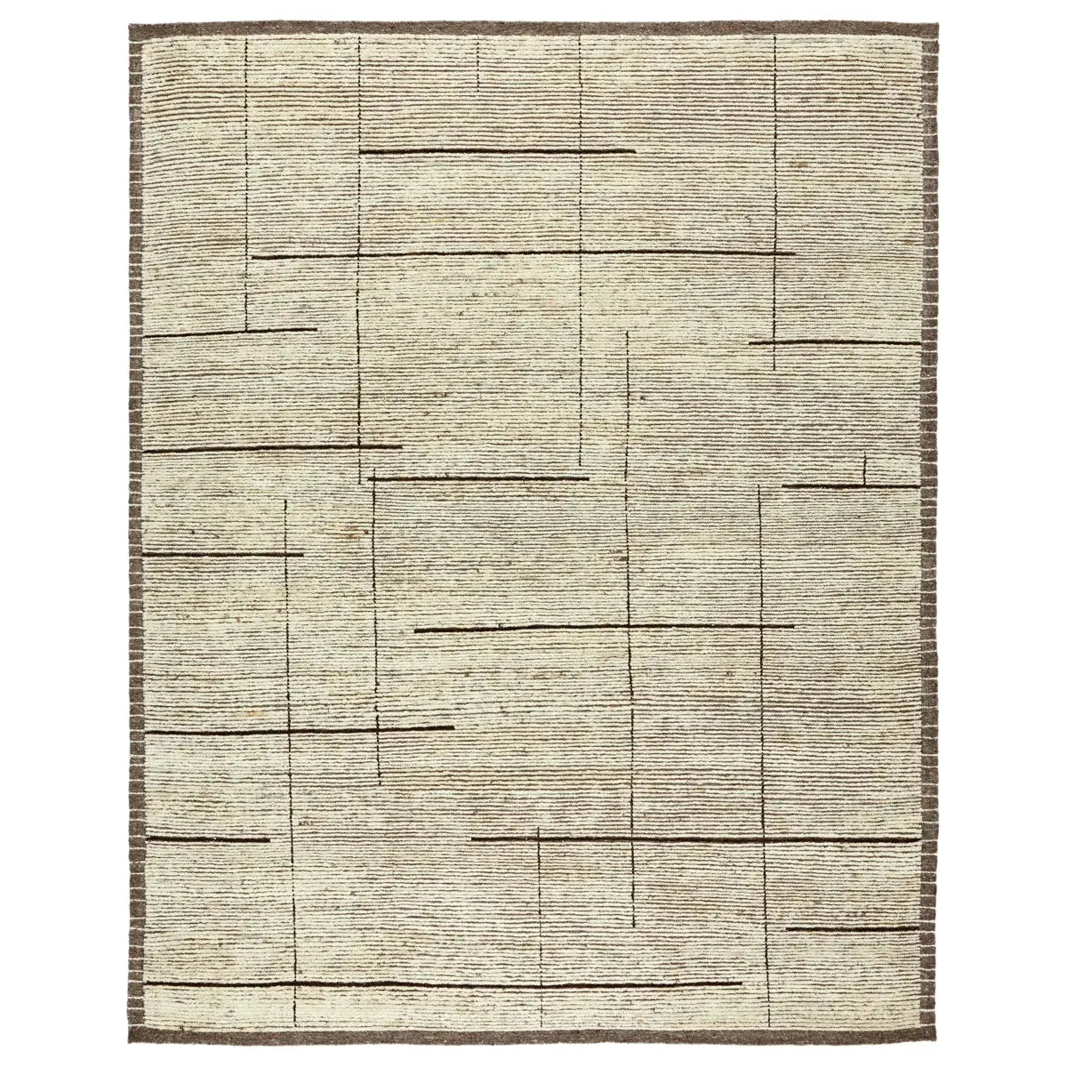 Subtle linear textures and natural colorways define the irresistible quality of the Seora collection. The Dorian area rug features a series of parallel and perpendicular lines for an intriguing dose of modern appeal. Amethyst Home provides interior design services, furniture, rugs, and lighting in the Miami metro area.