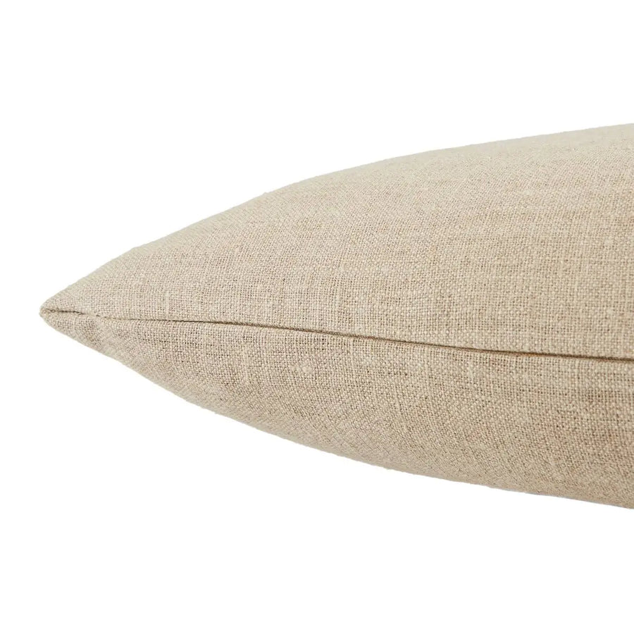 Taiga Ortiz Pillow defines the texturally inspiring Taiga collection. Crafted of soft linen, the Ortiz pillow boasts a solid greige colorway. Embroidered details in a tonal hue offer subtle texture to this plush accent. Amethyst Home provides interior design services, furniture, rugs, and lighting in the Omaha metro area.