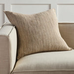 The Tanzy Murdoch Pillow boasts an assortment of earthy tones and simple patterns for cozy, inviting looks that complement any style. The reversible Murdoch throw pillow features a solid heathered and stripe pattern in a contemporary light brown and cream colorway. Amethyst Home provides interior design services, furniture, rugs, and lighting in the Miami metro area.