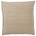 The Tanzy Murdoch Pillow boasts an assortment of earthy tones and simple patterns for cozy, inviting looks that complement any style. The reversible Murdoch throw pillow features a solid heathered and stripe pattern in a contemporary light brown and cream colorway. Amethyst Home provides interior design services, furniture, rugs, and lighting in the Omaha metro area.