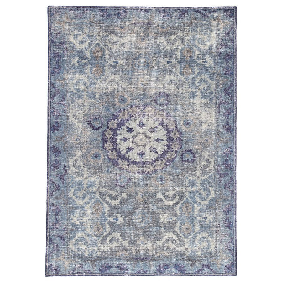 Kai Moonlight Blue Hand-Knotted Rug
