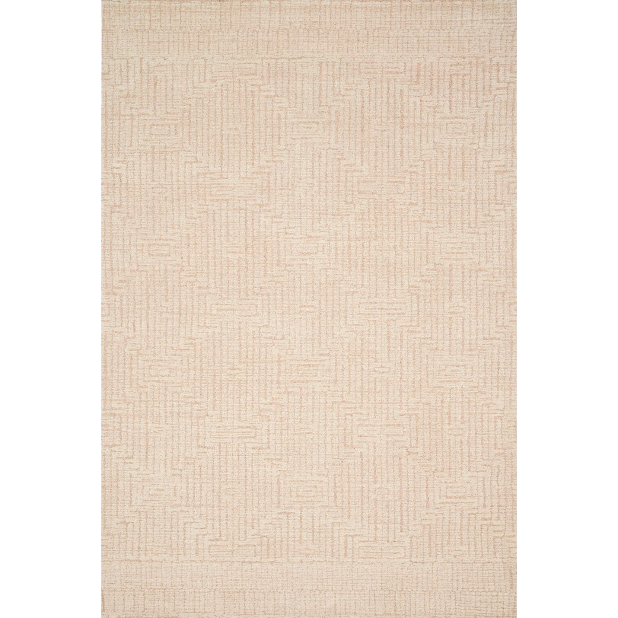 Kopa Blush/Ivory Rug - Amethyst Home With stunning and delicate linear patterns, the Kopa Collection provides an energetic and fresh canvas for a low profile, long-lasting 100% wool rug. Each design is hand-tufted by skilled artisans in India. Crafted by Loloi for ED Ellen DeGeneres.
