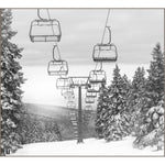 Featuring Snowboard Lifts Art by Leftbank Art at Amethyst Home. We love the peace we feel looking at this Snowboard Lifts Art. This is a gorgeous piece for any snow or snowboard lover to hang in their lodge or living room to be reminded of the joys that come with ski lifts. 
Artist: David Brown Product Type: GicléeFinish: Image Brush GelSize: 60"x 54" .  Amethyst Home provides interior design, new home construction design consulting, vintage area rugs, and lighting in the Newport Beach metro area.