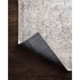 Loren Silver/Slate Rug - Amethyst Home Timeless and classic, the Loren Collection offers vintage hand-knotted looks at an affordable price. Created in Turkey using the most advanced rug-making technology, these printed designs provide a textured effect by portraying every single individual knot on a soft polyester base.