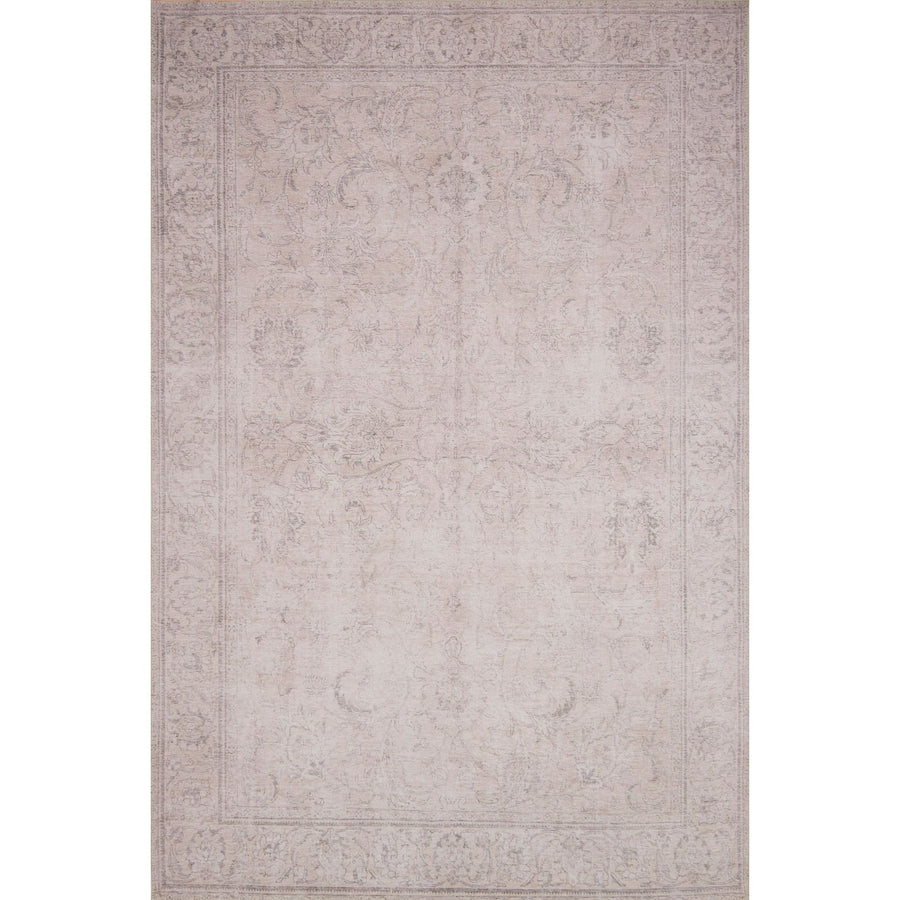 Loren Sand Rug - Amethyst Home Timeless and classic, the Loren Collection offers vintage hand-knotted looks at an affordable price. Created in Turkey using the most advanced rug-making technology, these printed designs provide a textured effect by portraying every single individual knot on a soft polyester base.